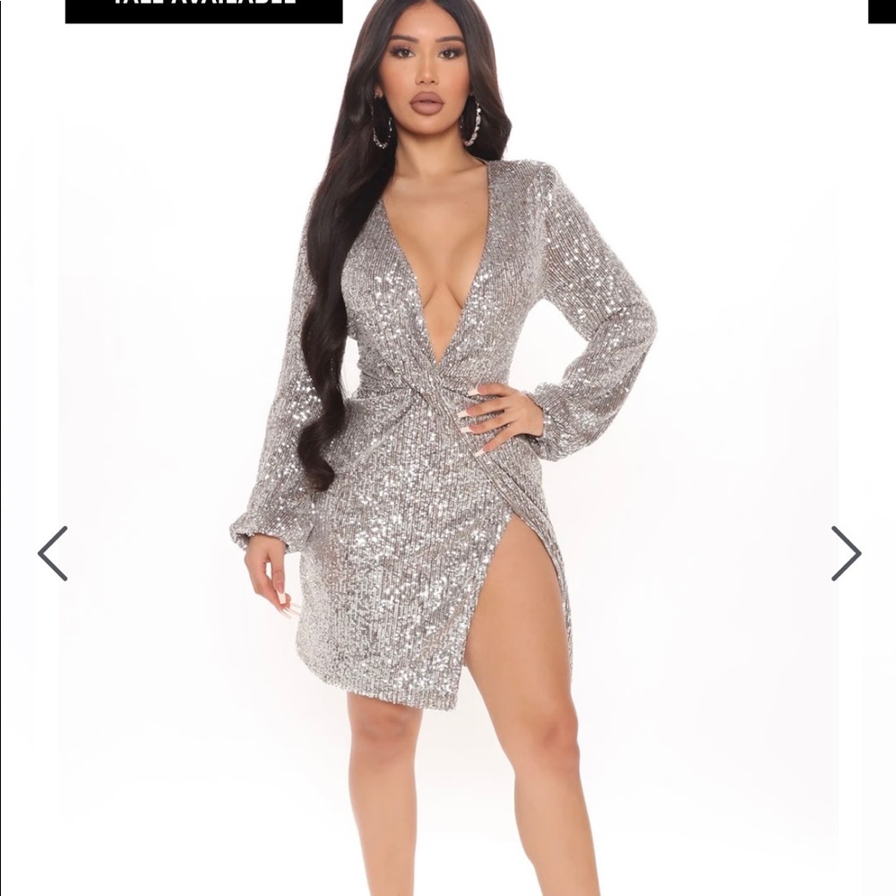Fashion Nova Sugar Free Sequin Mini Dress